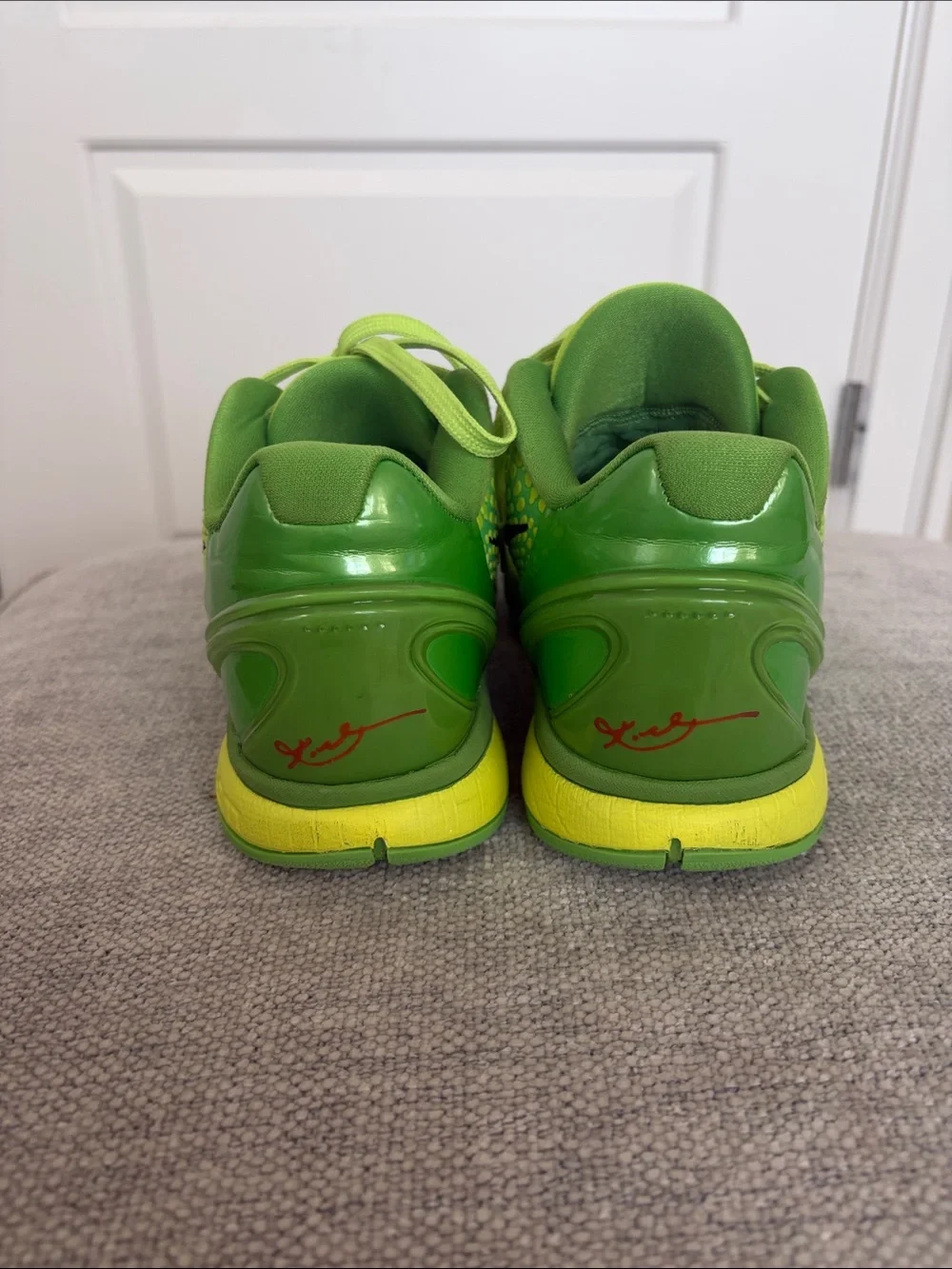 Nike Neon Green Basketball Sneakers with Black Swoosh